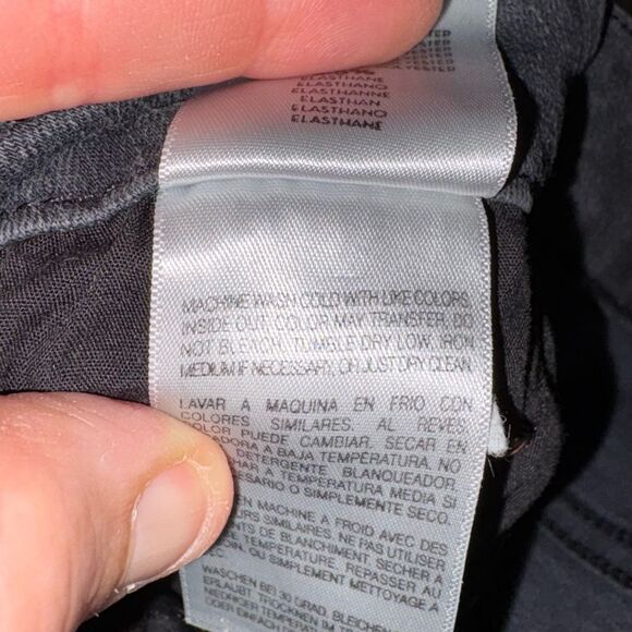 Mother Denim High Waisted Looker Dancing in the Dark washed black ankle jeans si - Picture 5 of 13